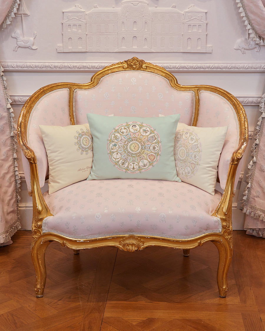 Satin Cushion - Zodiac Blue