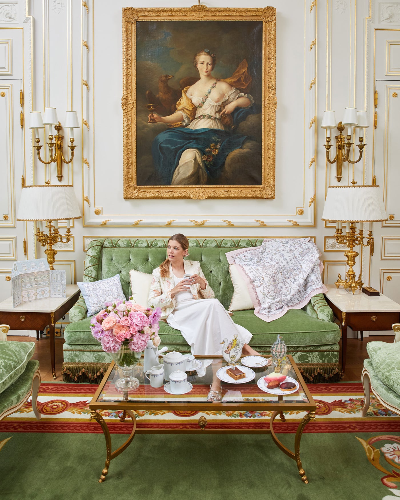 Carré - Toile de Jouy Pink – Atelier Choux & Caitlin Wilson