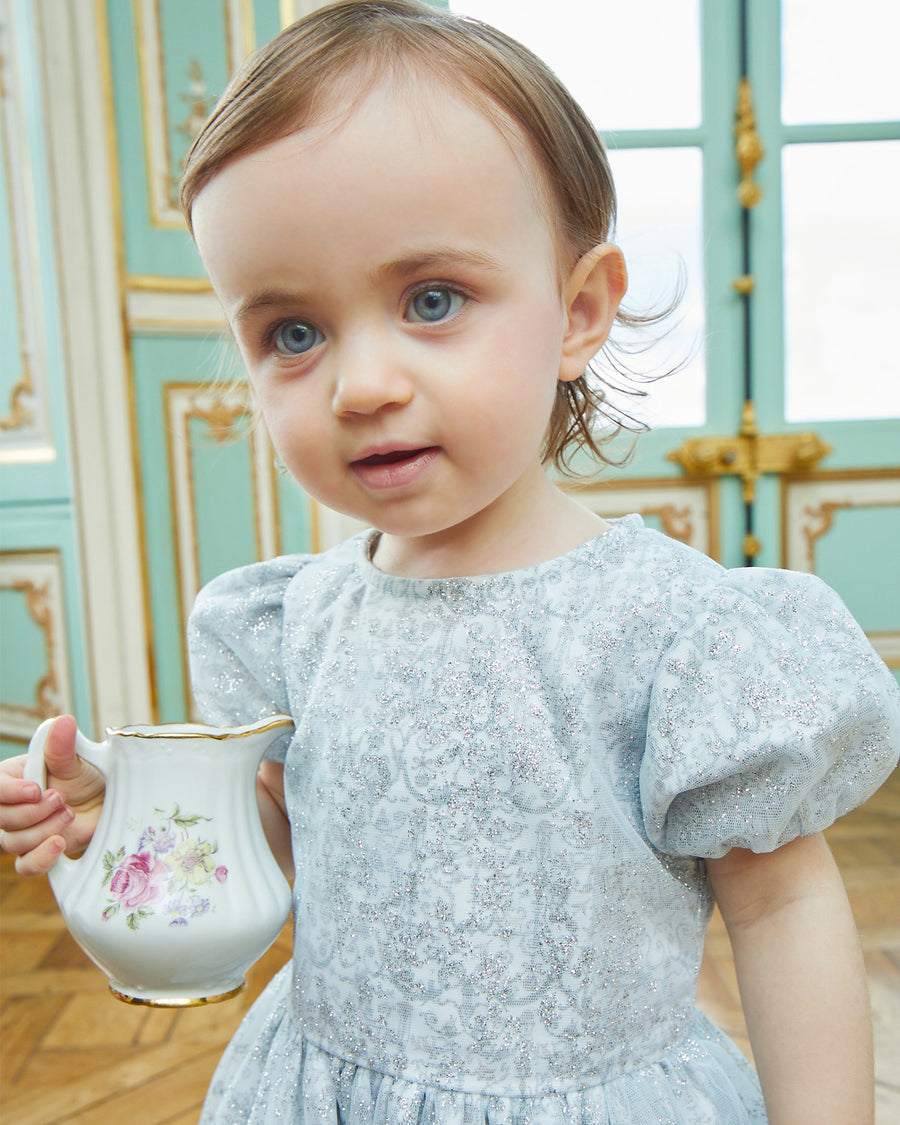 Mini Marie Dress - Sparkly Toile de Jouy