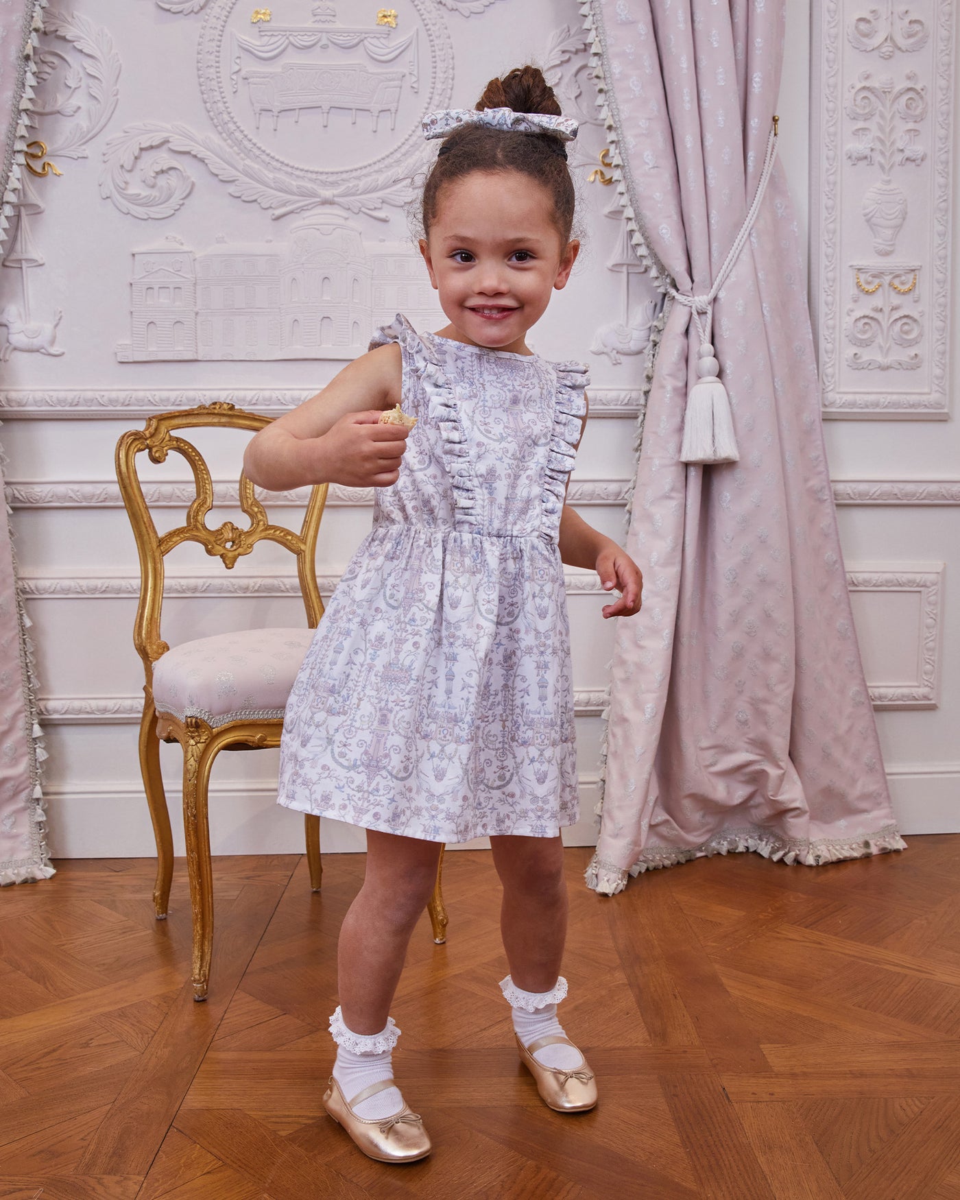 Aurélie Dress - Toile de Jouy