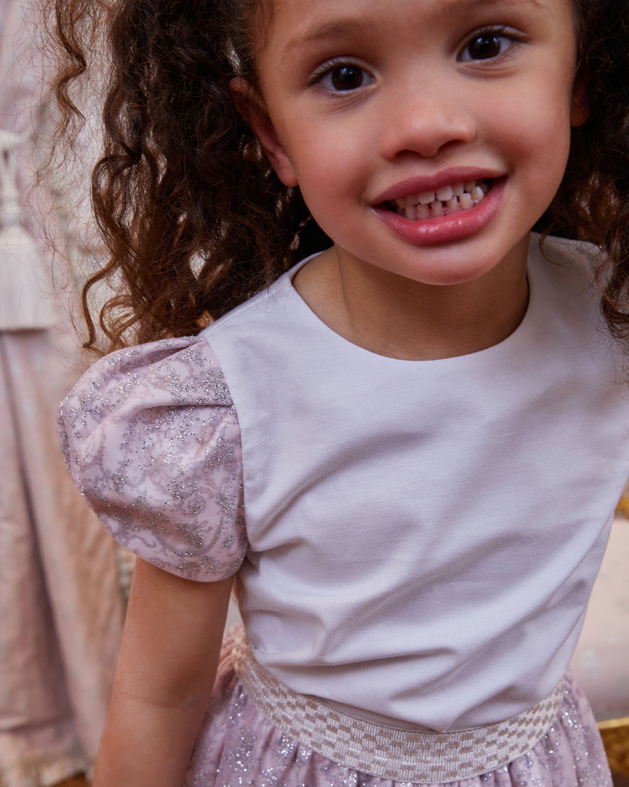 Choux Top - Sparkly Toile de Jouy