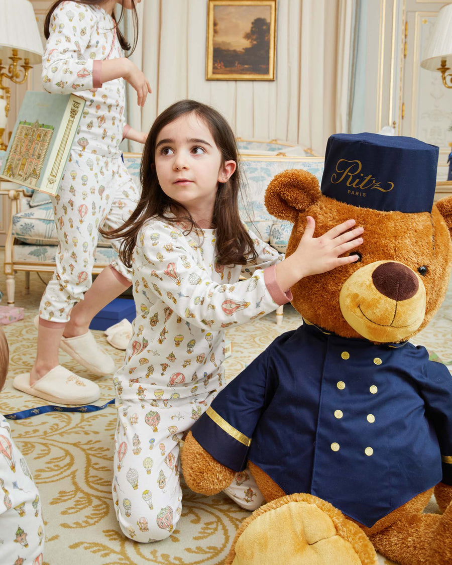 Loungewear Set - Hot Air Balloons Pink