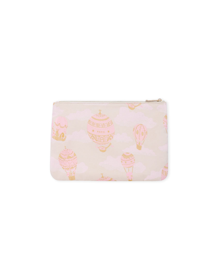 Pouch - Hot Air Balloons Jacquard Pink