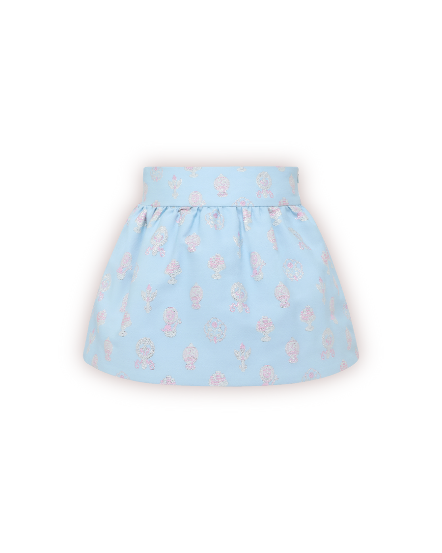 Adèle Skirt - Brocade 'n' Blue