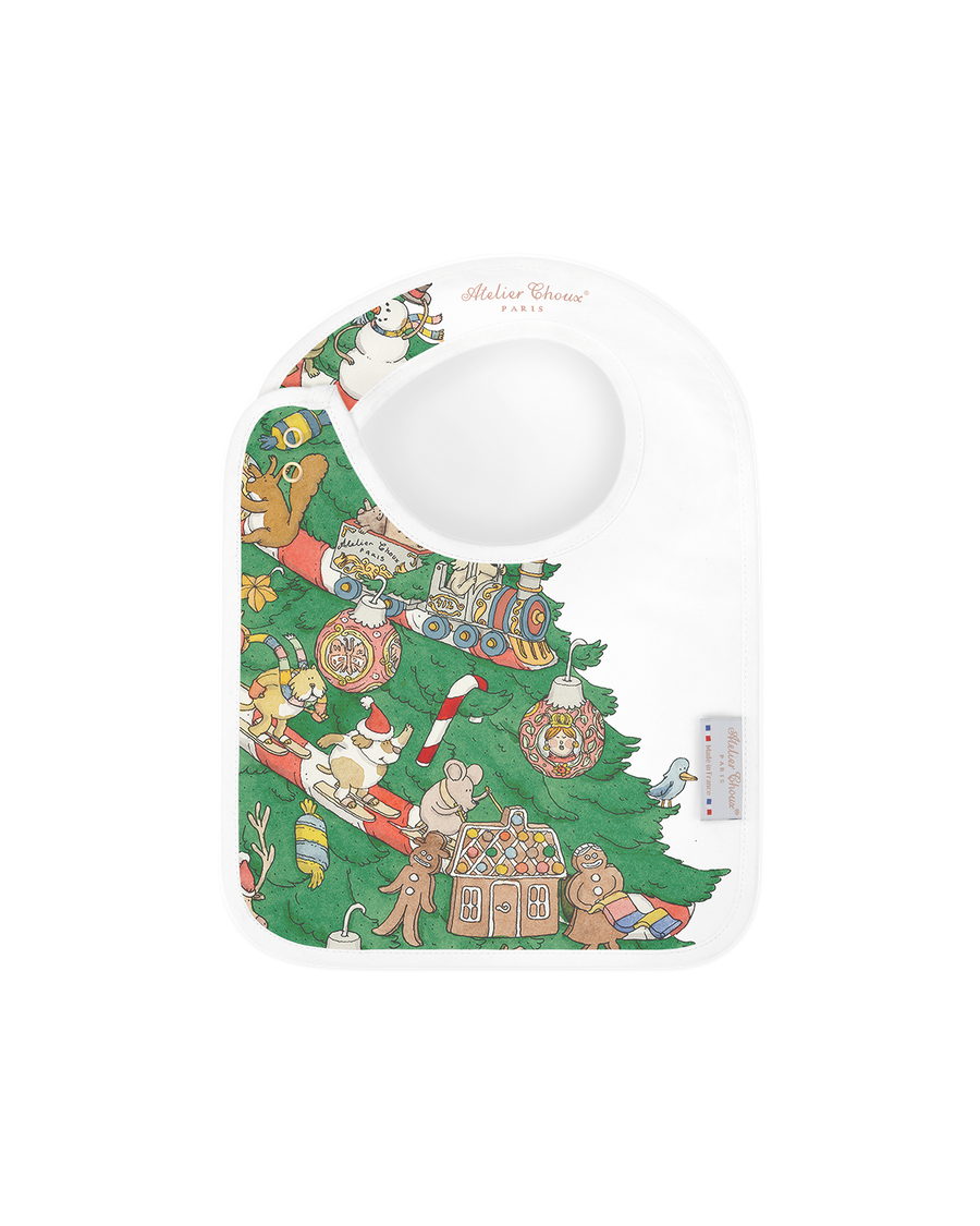 Satin Bib - Christmas