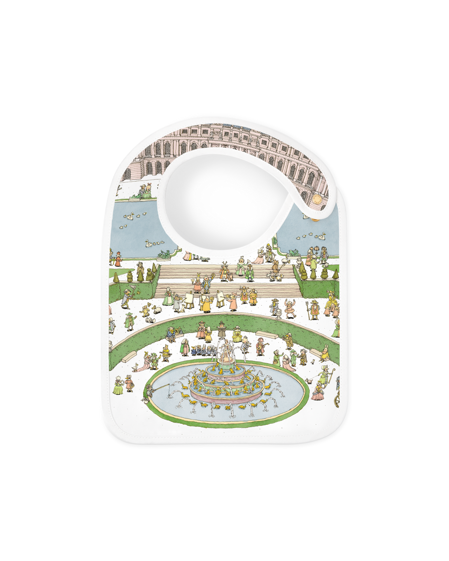 Satin bib - Versailles Pastel