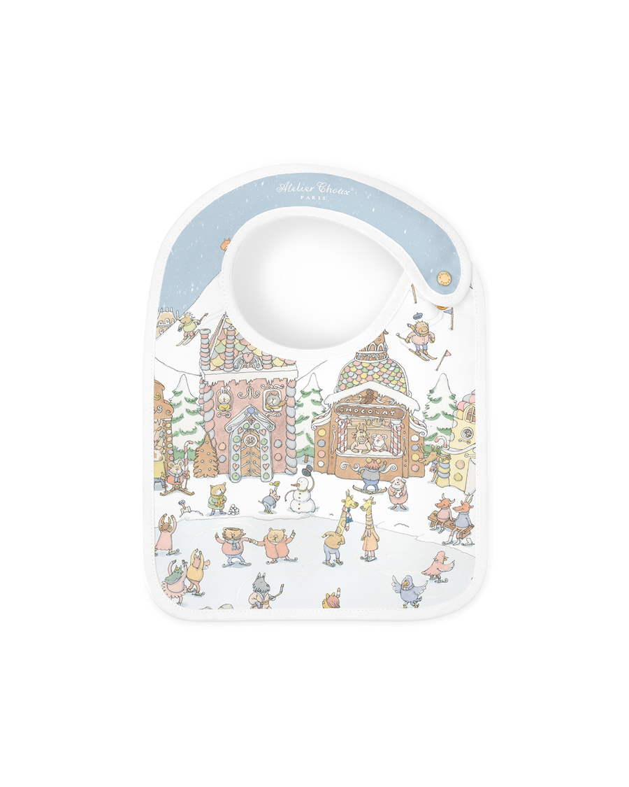 Satin Bib - Winter Wonderland