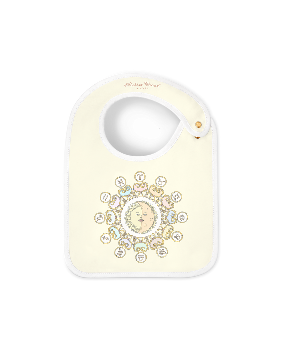 Satin Bib - Zodiac Yellow