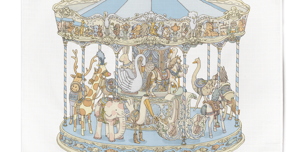 Carré - Carousel Blue • Atelier Choux