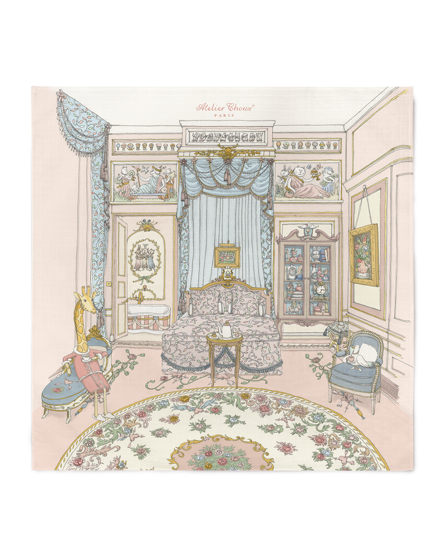 Carré & Satin Bib Set - French Bedroom