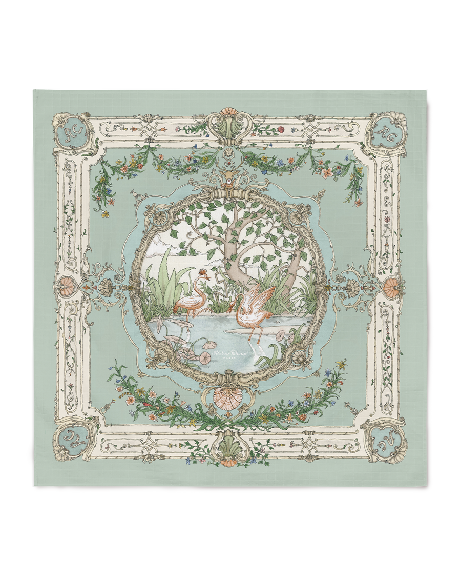 Carré - Tapestry Olive Green