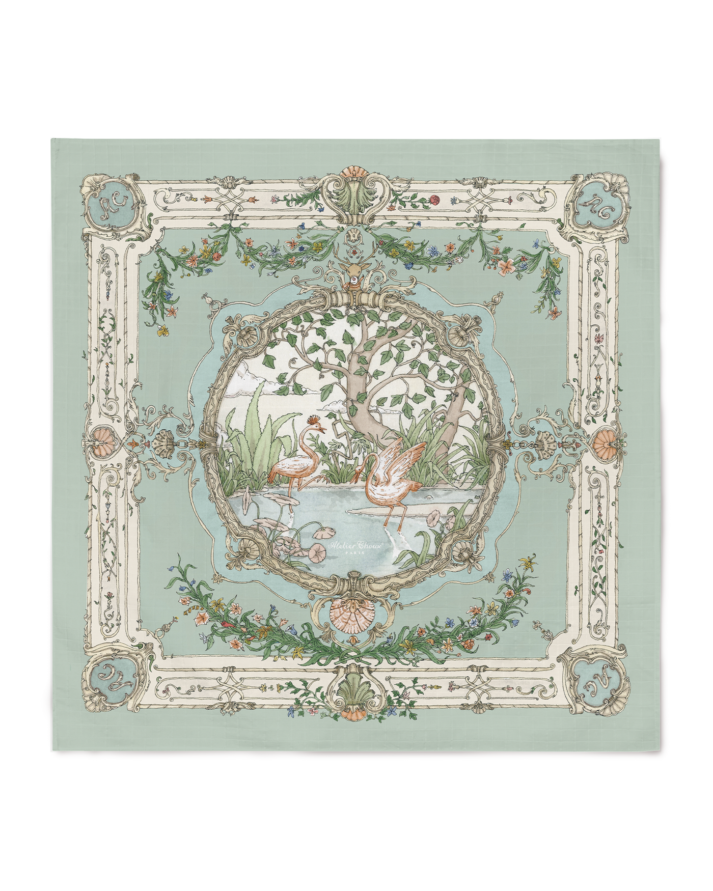 Carré - Tapestry Olive Green