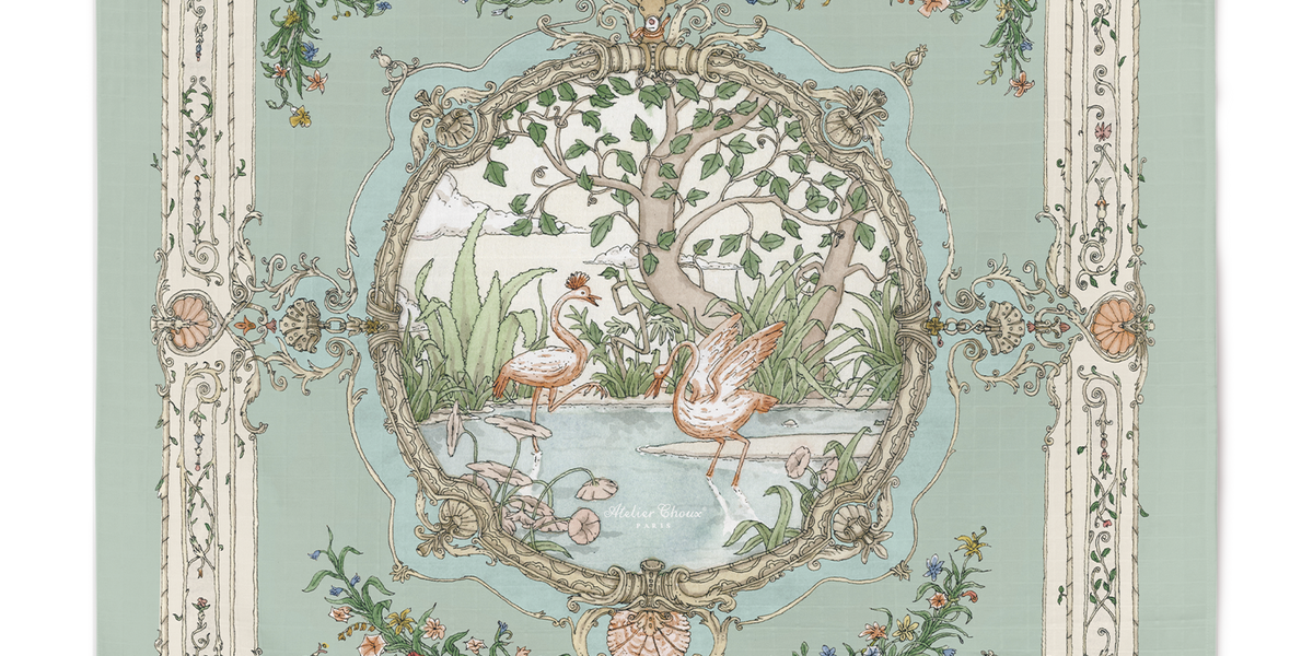 Carré - Tapestry Olive Green • Atelier Choux Carré - Tapestry Olive Green • Atelier Choux