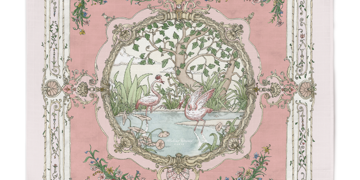 Carré - Tapestry Pink on Pink • Atelier Choux Carré - Tapestry Pink on Pink • Atelier Choux