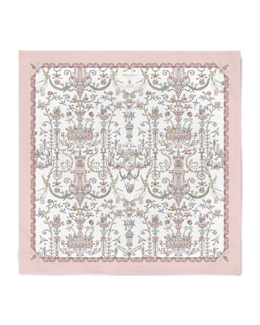 Carré - Toile de Jouy Pink – Atelier Choux & Caitlin Wilson