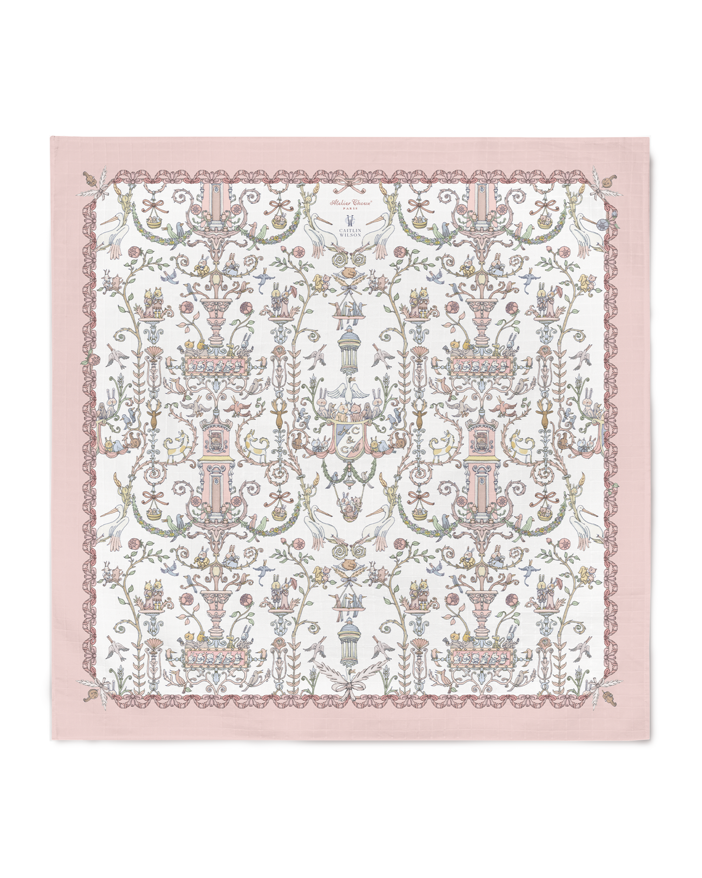 Carré - Toile de Jouy Rosa – Atelier Choux & Caitlin Wilson
