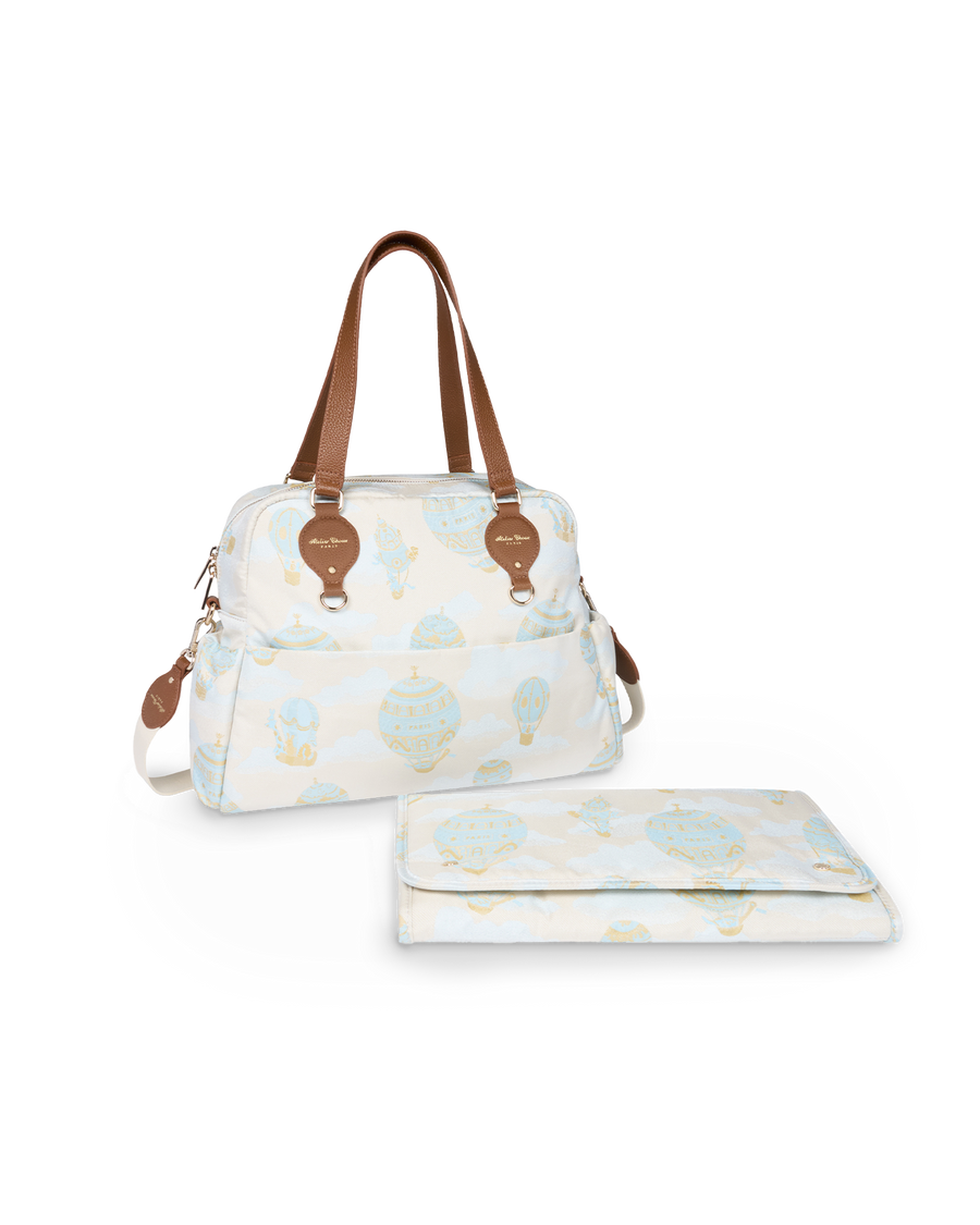 Changing Bag - Hot Air Ballons Jacquard Blue