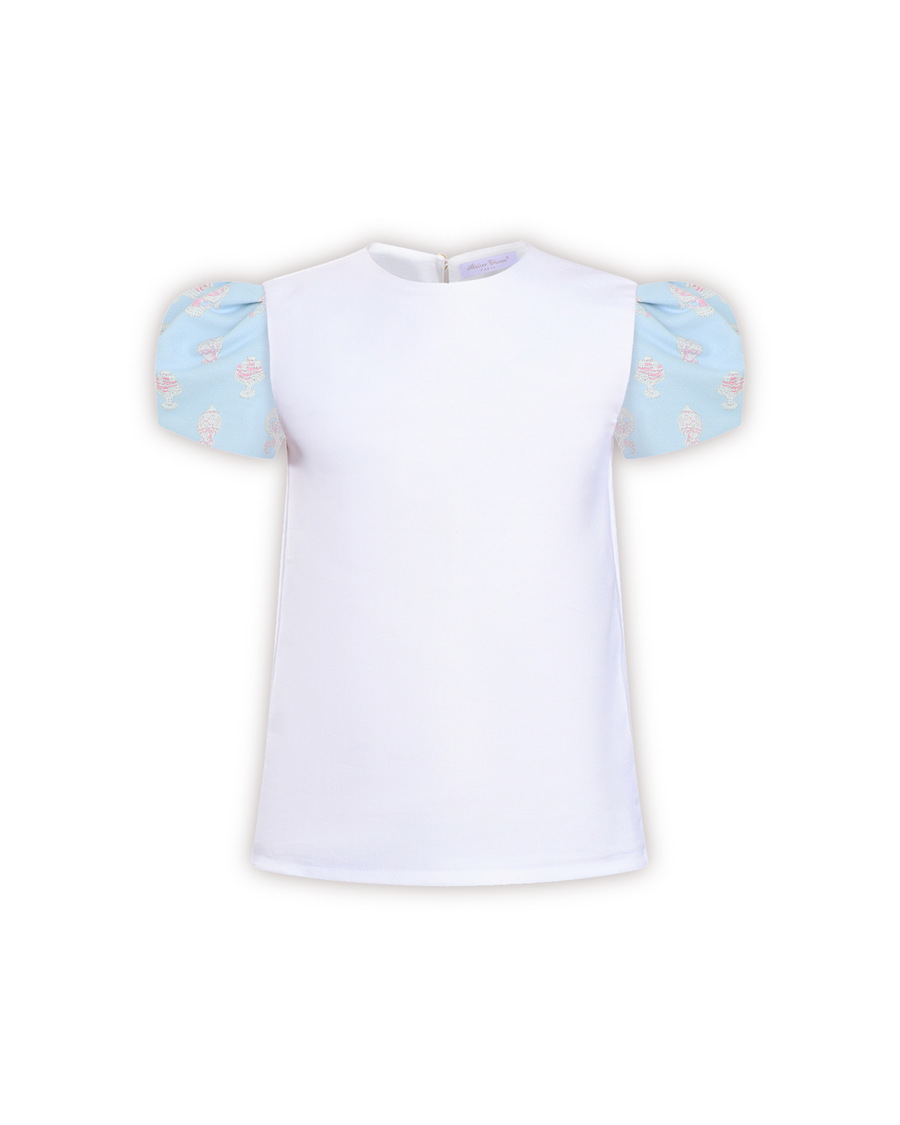 Choux Top - Brocade 'n' Blue