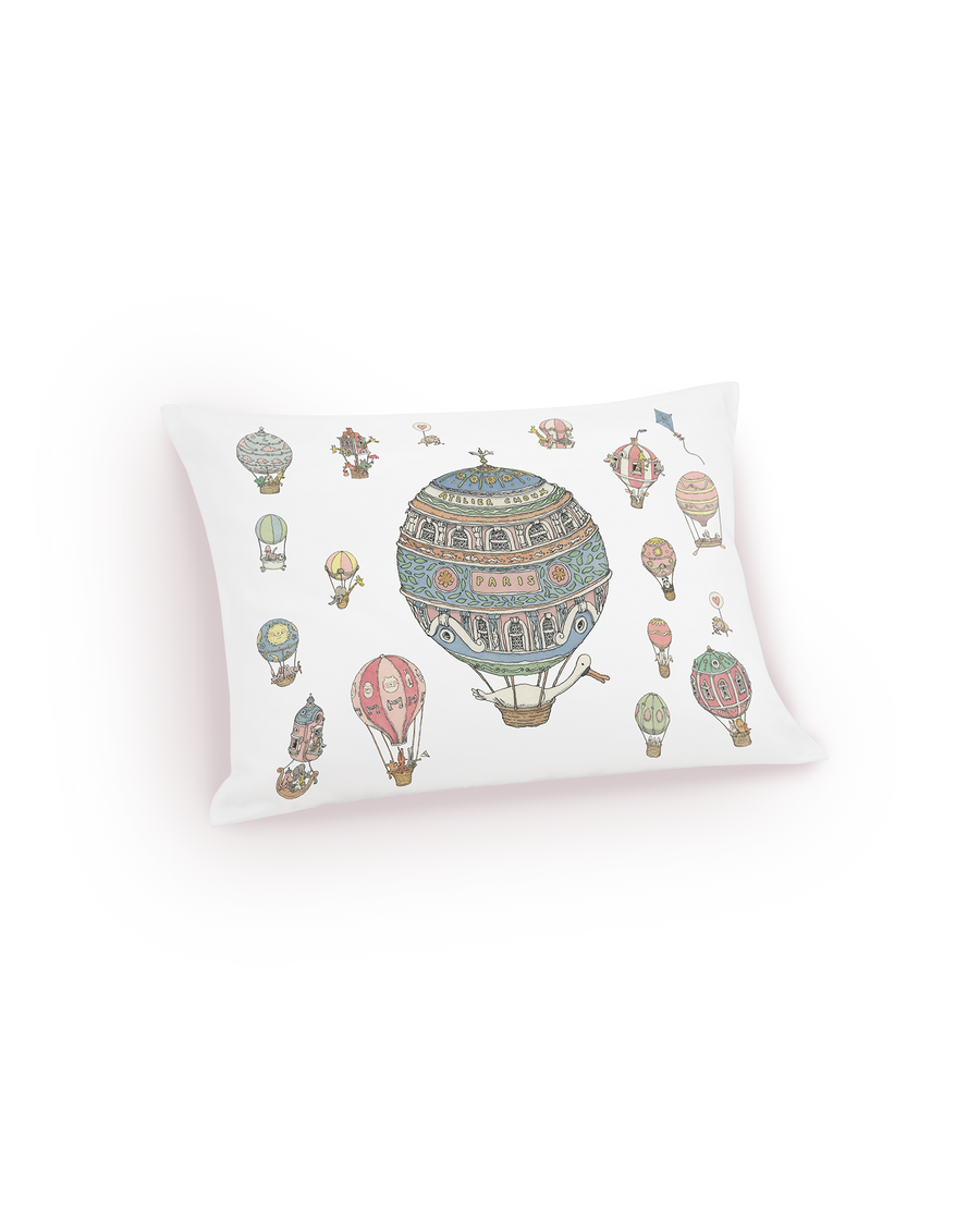 Satin Cushion - Hot Air Balloons