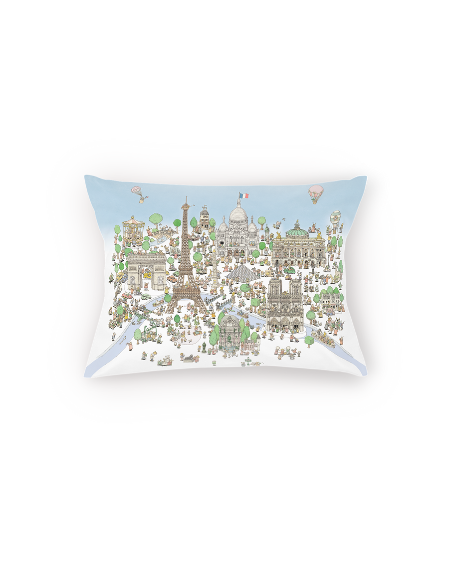 Satin Cushion - Paris