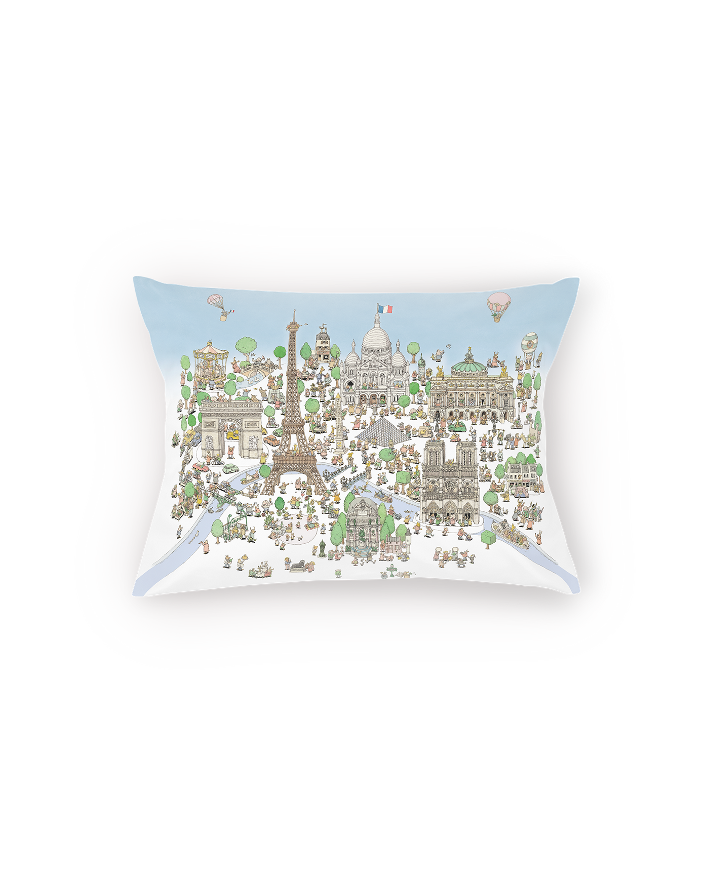 Satin Cushion - Paris