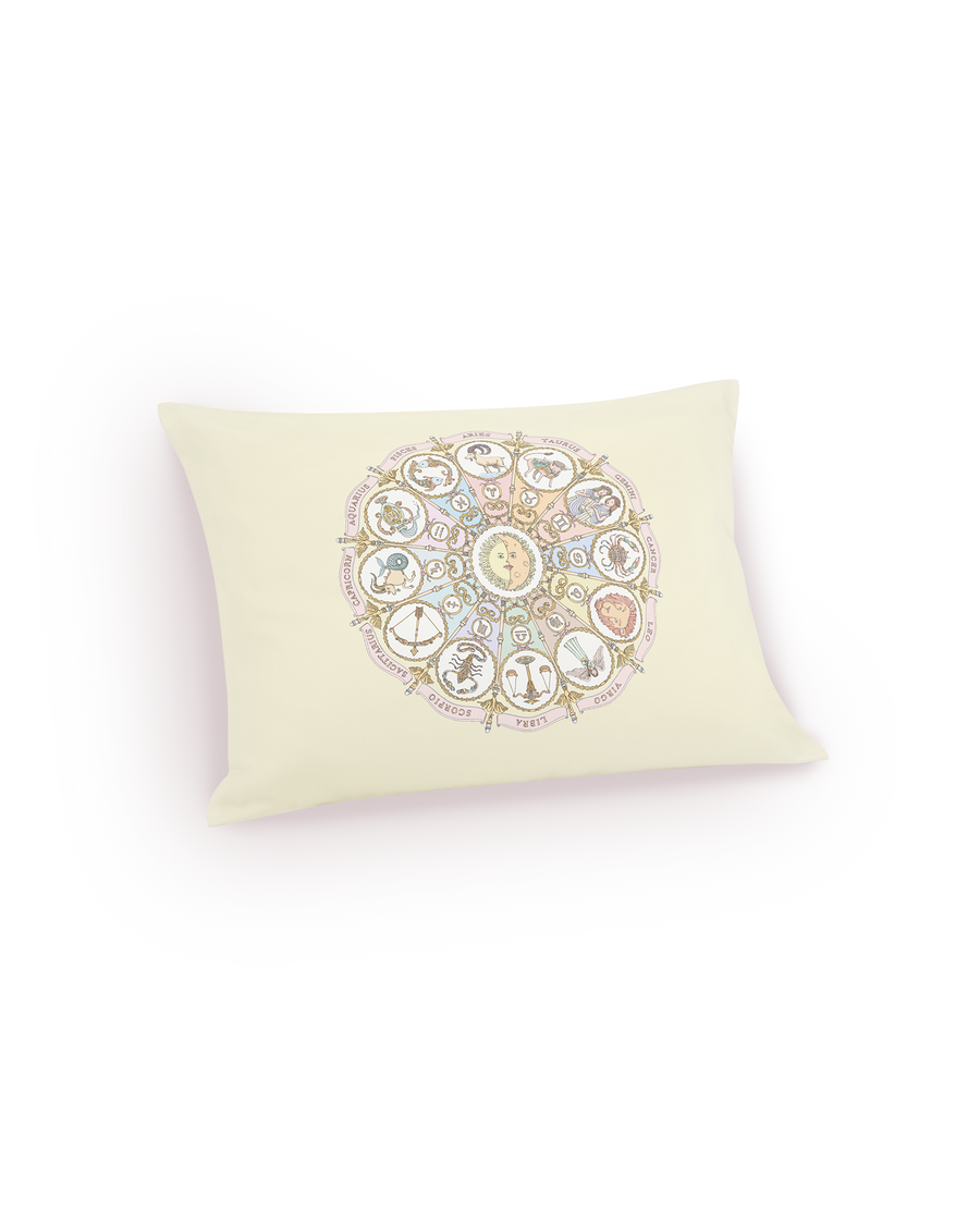 Satin Cushion - Zodiac Yellow