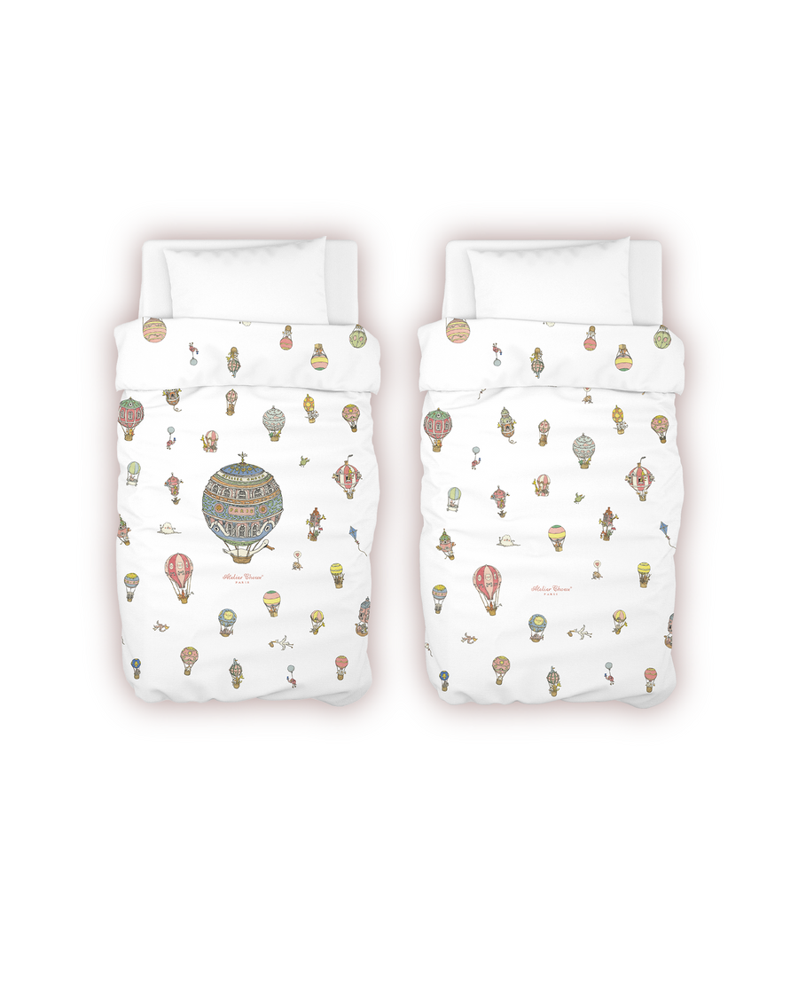 Single Bed Duvet Cover - Hot Air Balloons