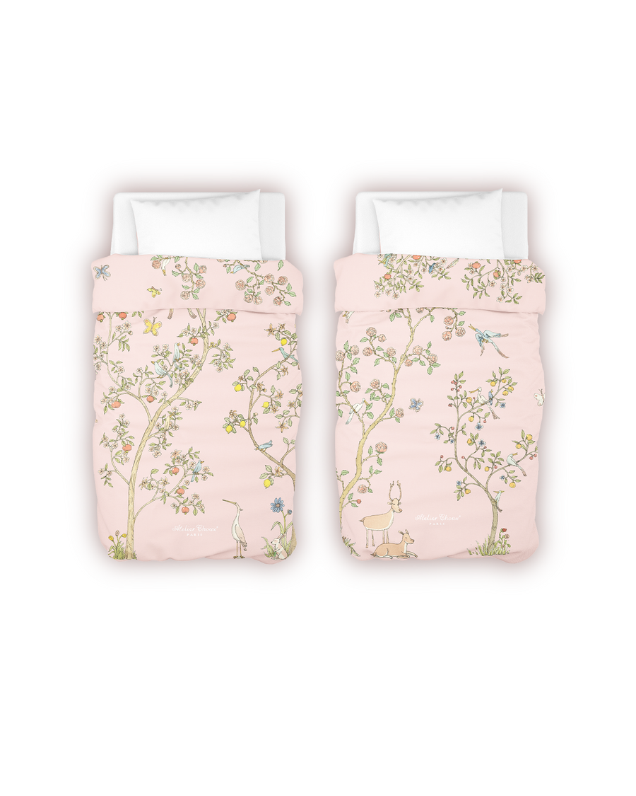 Single Bed Duvet Cover - In Bloom Pink