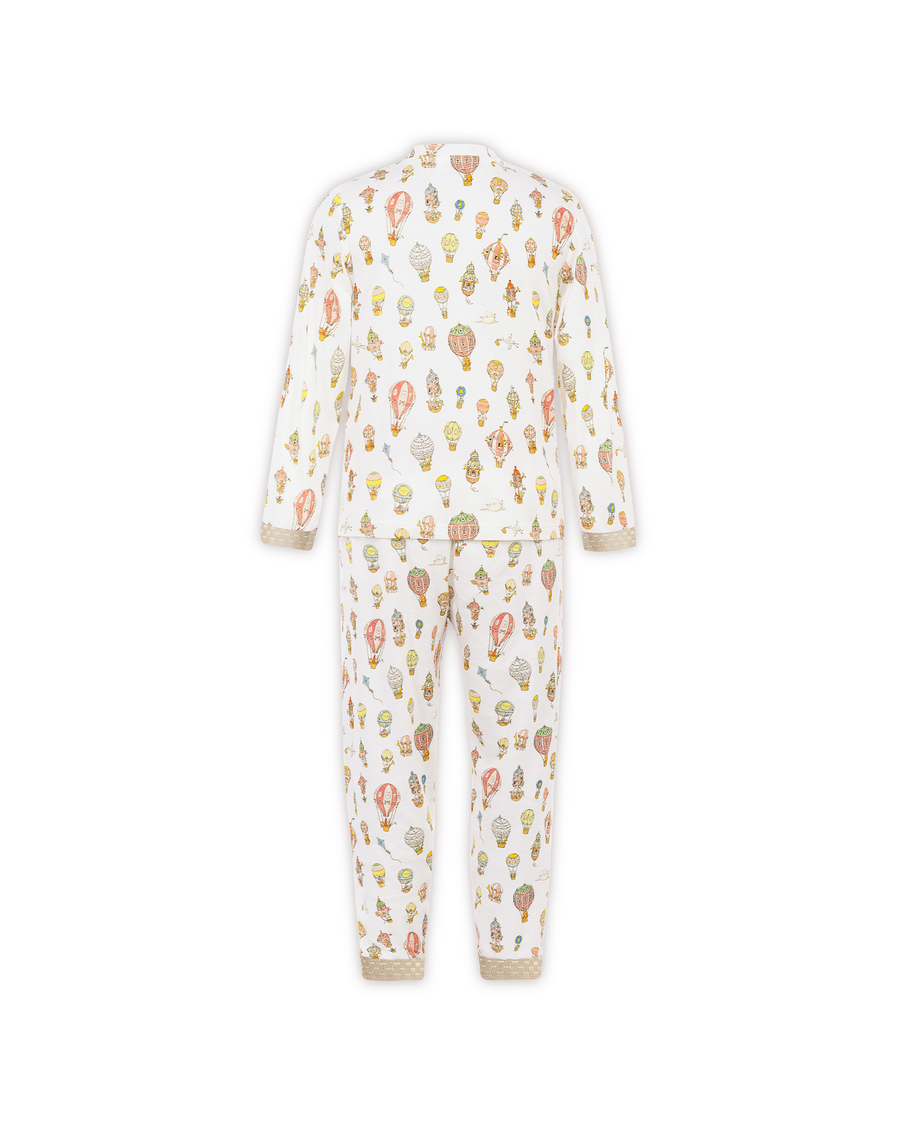Loungewear Set - Hot Air Balloons Gold