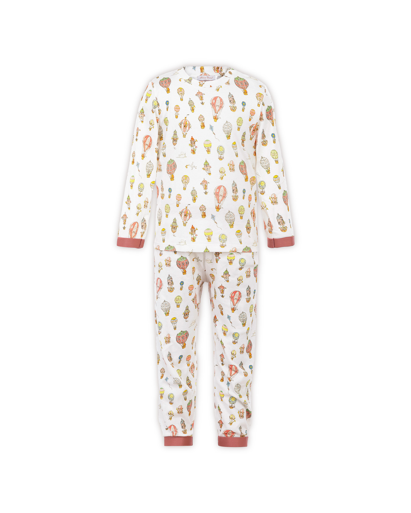 Loungewear Set - Hot Air Balloons Pink