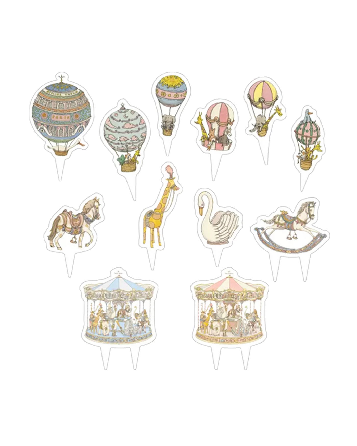 Mini Cake Toppers - Atelier Choux Classics - Set of 12