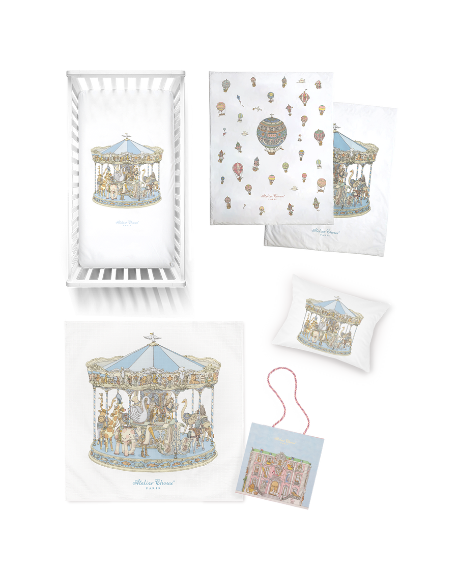 Nursery Gift Set - Carousel Blue