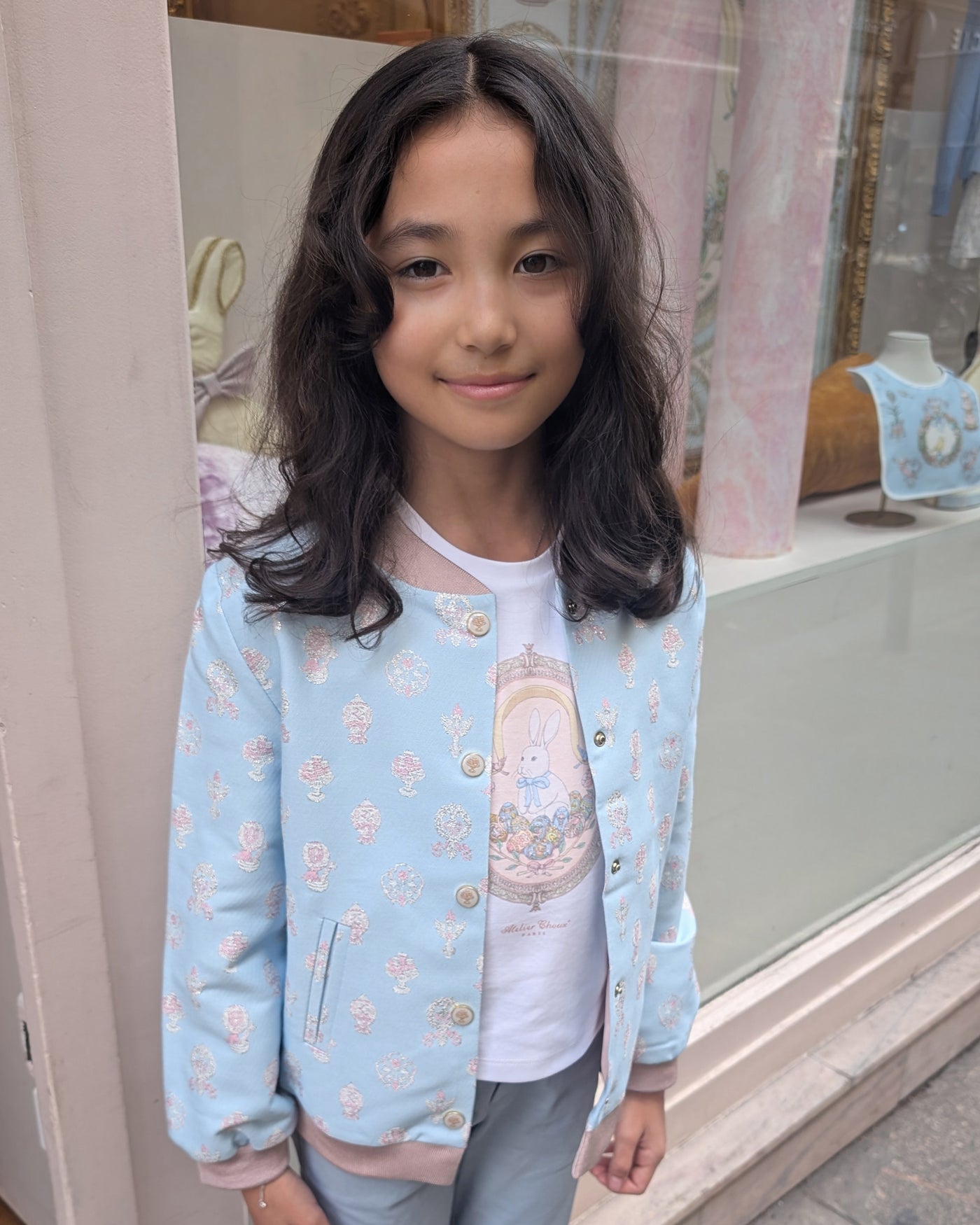 Crests Bomber Jacket - Brocade 'n' Blue