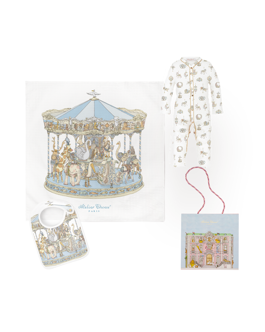 Playsuit Gift Set - Full Carousel Blue