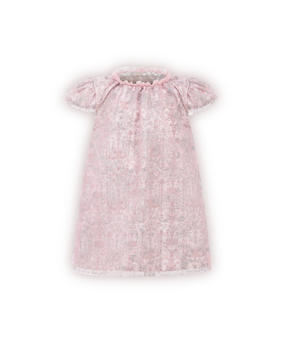 Clara Dress Bébé- Sparkly Toile de Jouy