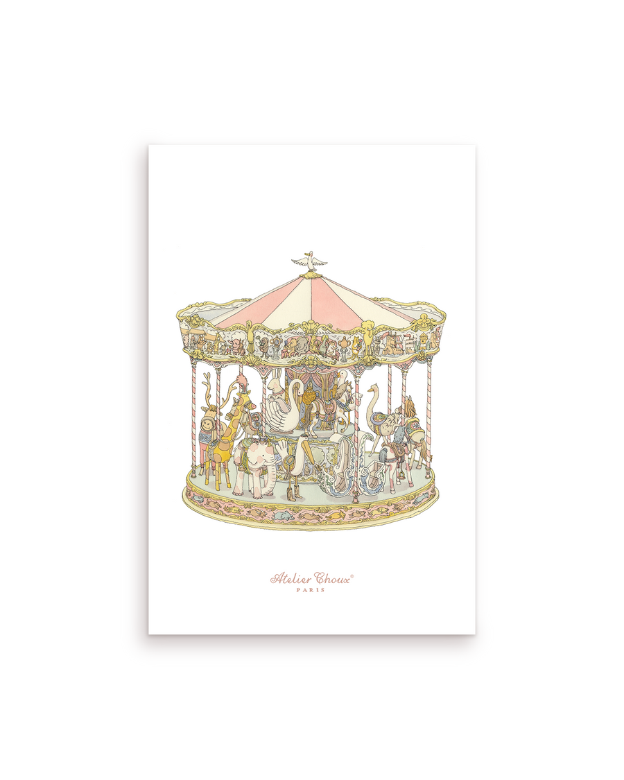 Art Print – Carousel Pink