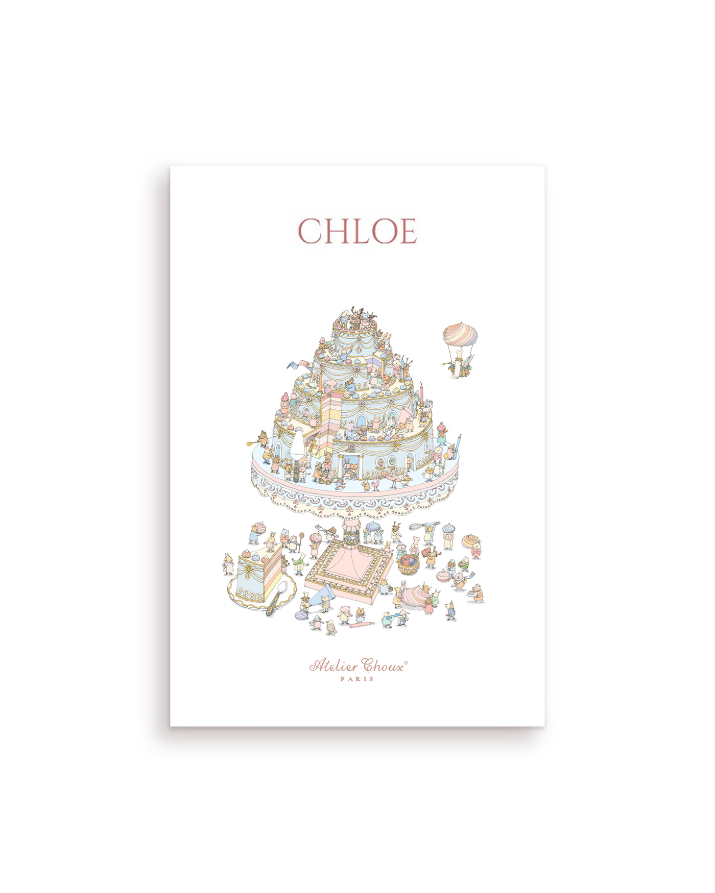 Personalized Art Print - Le Gâteau (Cake!)