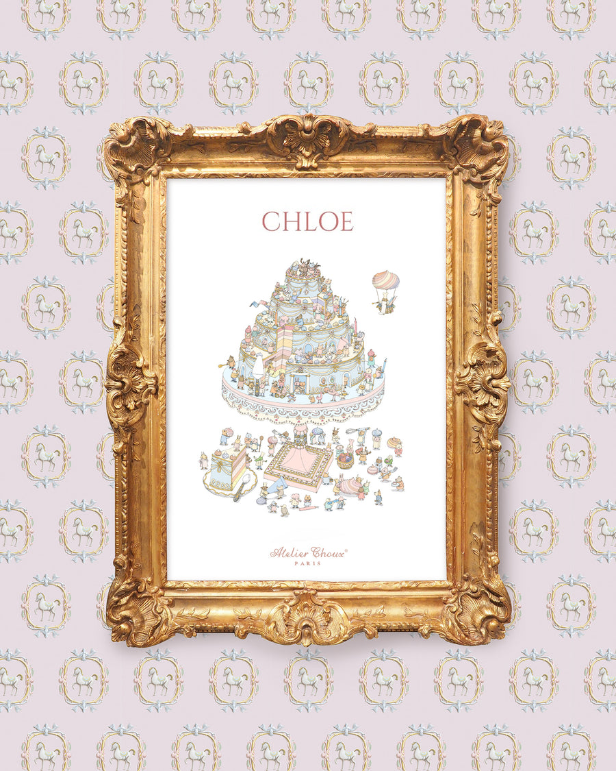Personalized Art Print - Le Gâteau (Cake!)