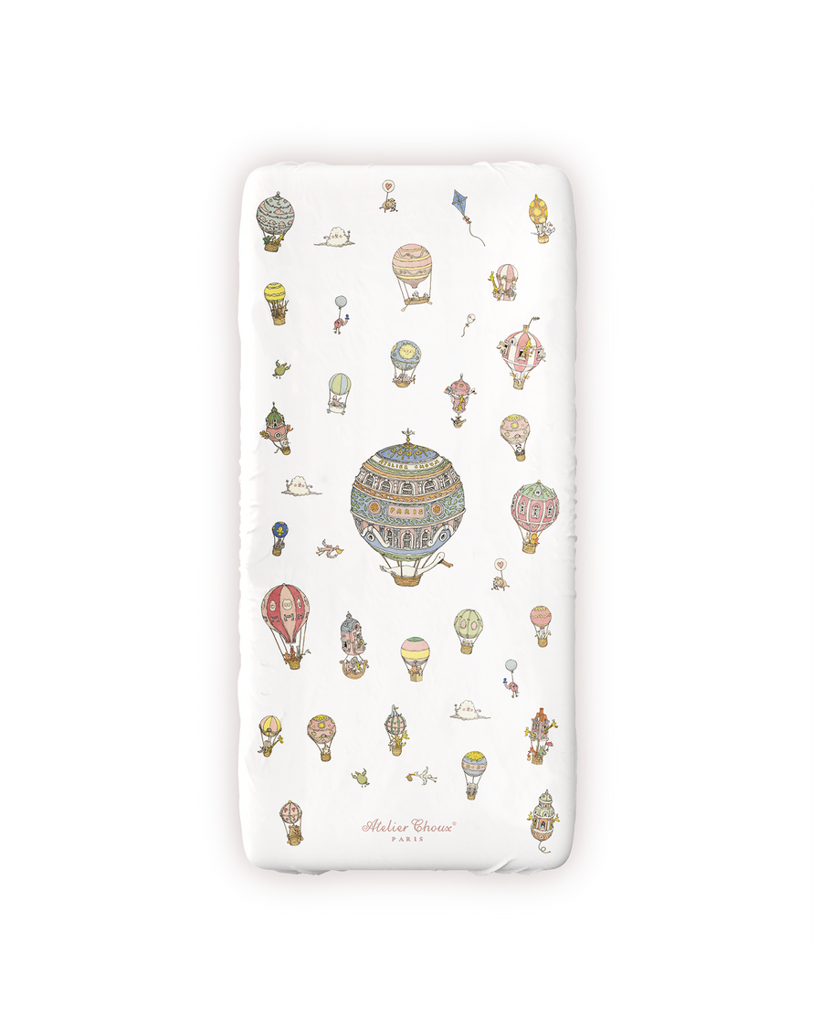 Single Bed Fitted Sheet - Hot Air Balloons