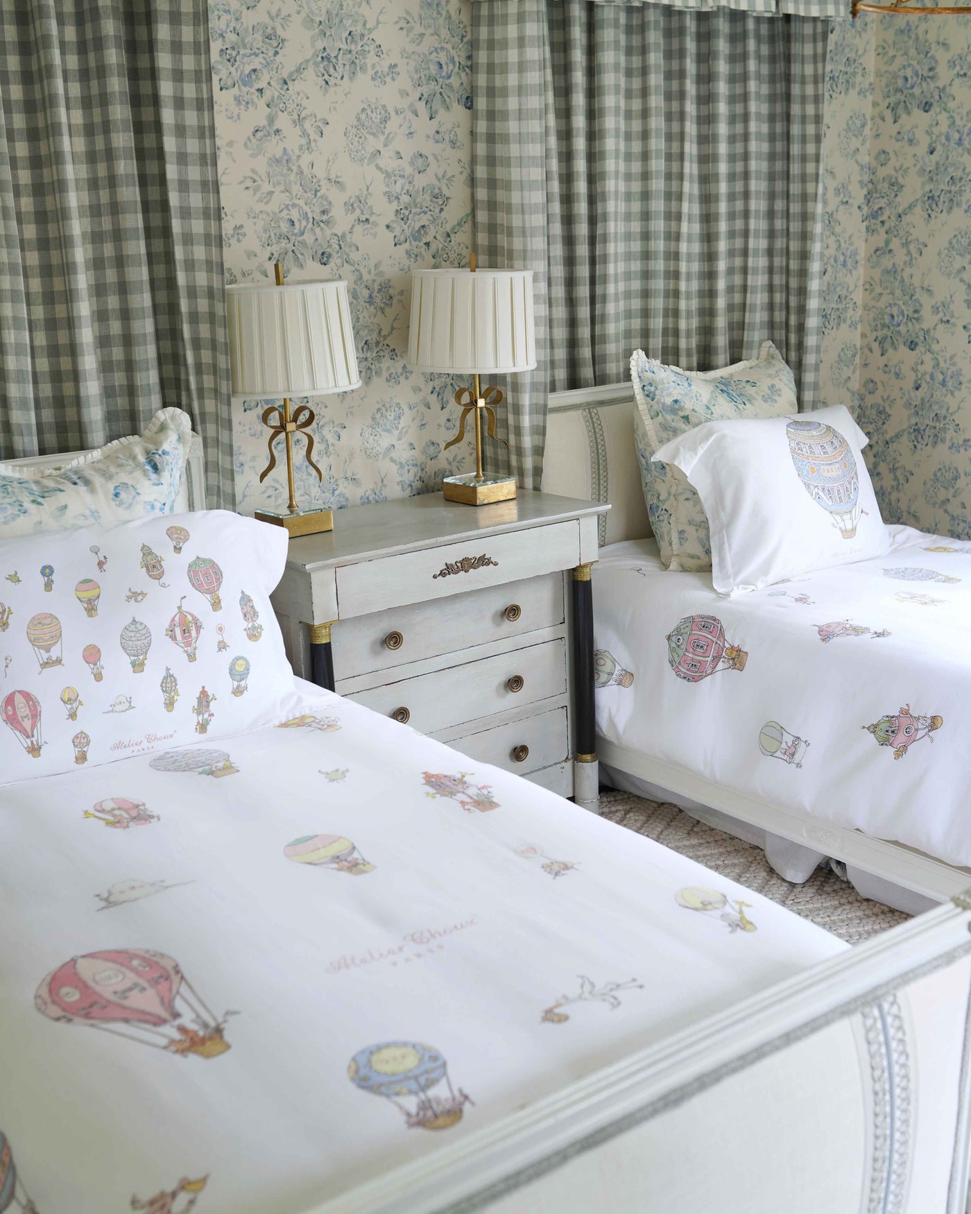 Single Bed Fitted Sheet - Hot Air Balloons