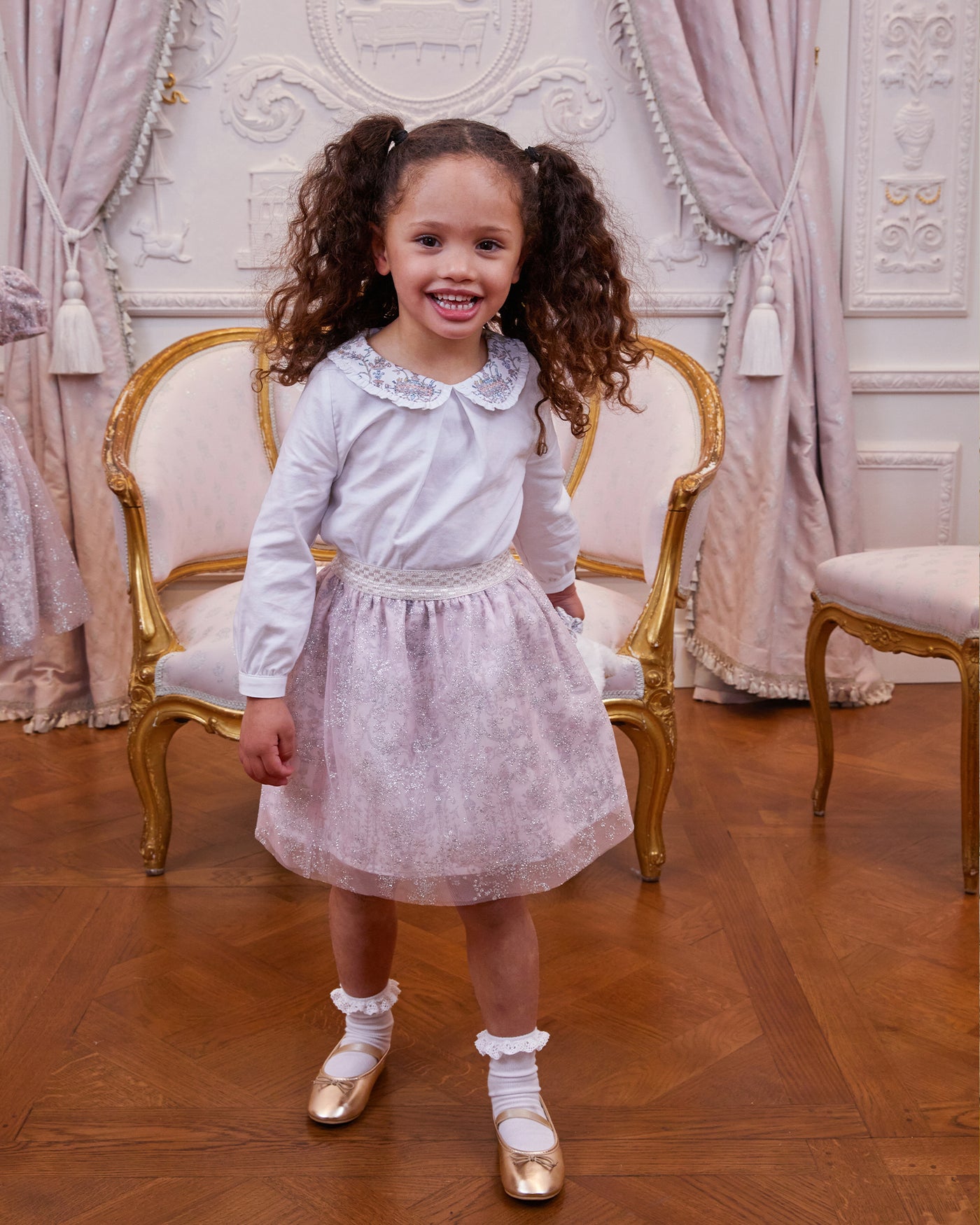 Ballerina Skirt – Sparkly Toile de Jouy
