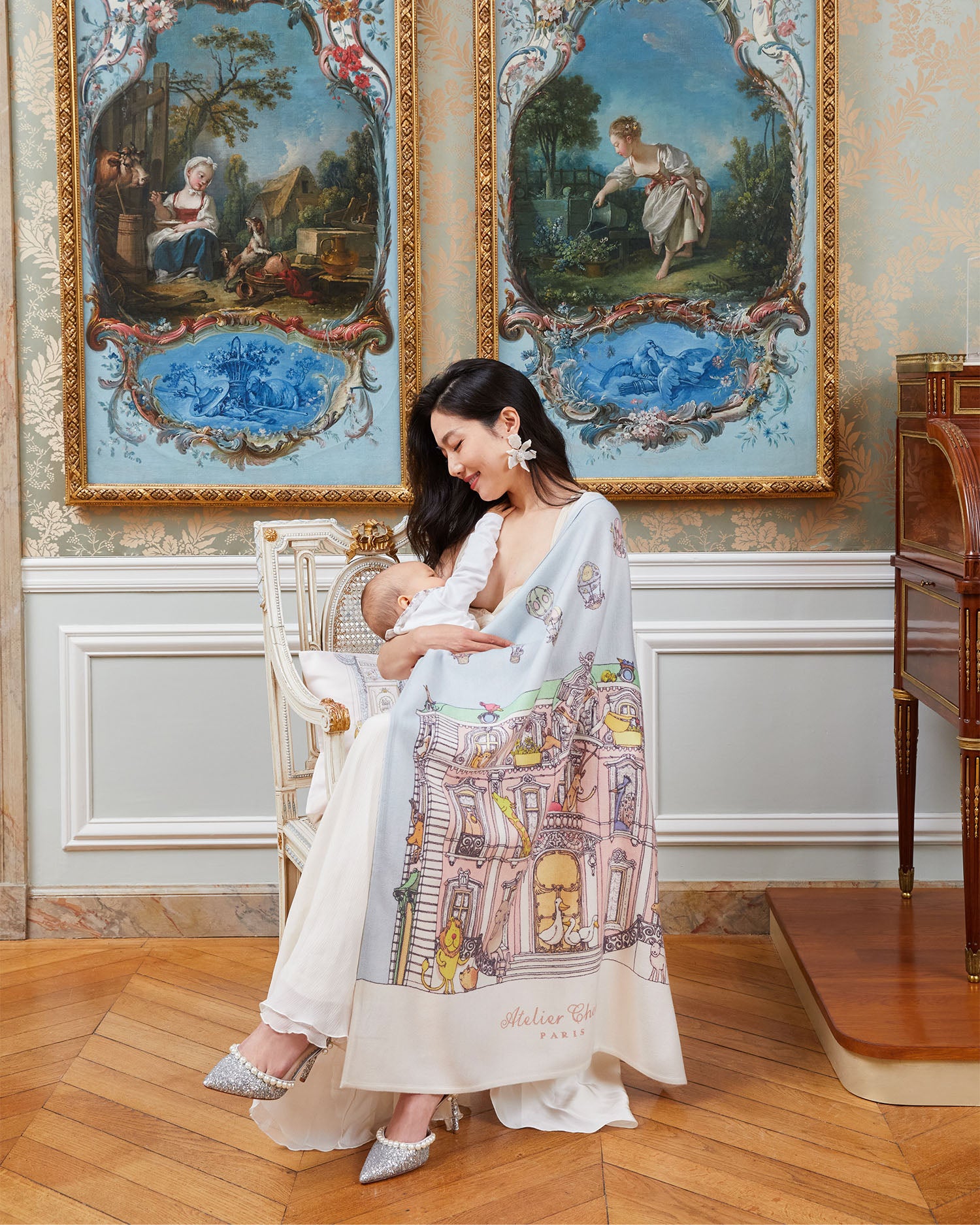 Cashmere Blanket - Monceau Mansion 100 x 80 cm • Atelier Choux