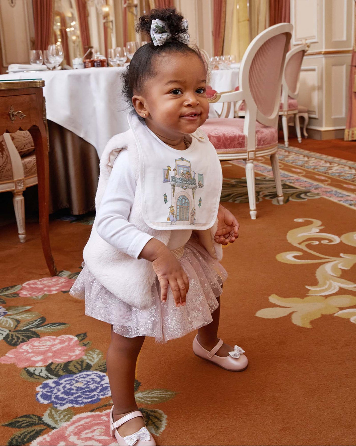 Satin Bib - Bergdorf Goodman