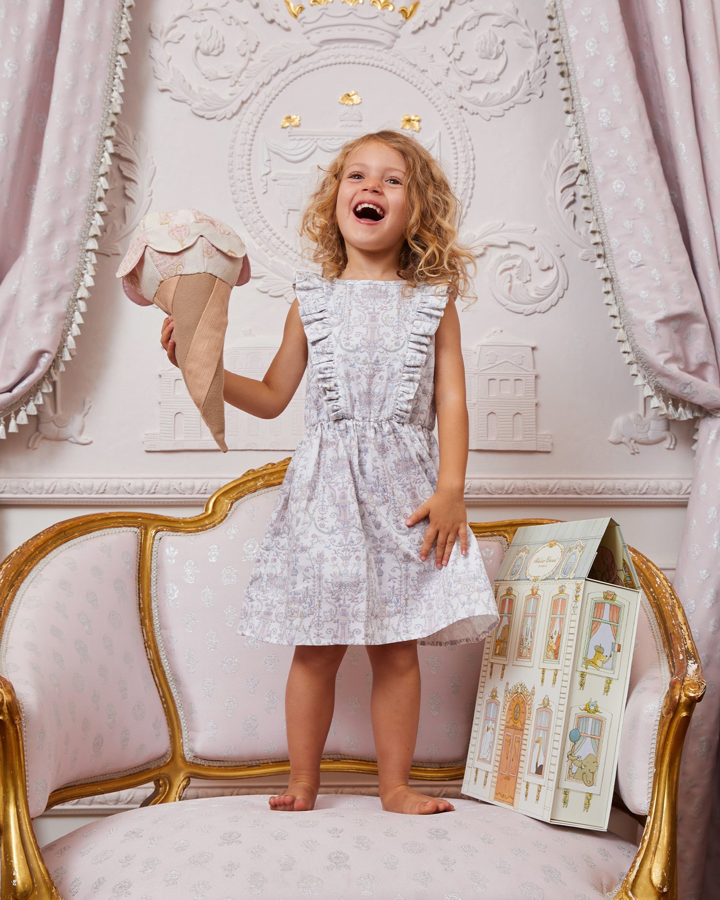 Robe Aurélie - Toile de Jouy
