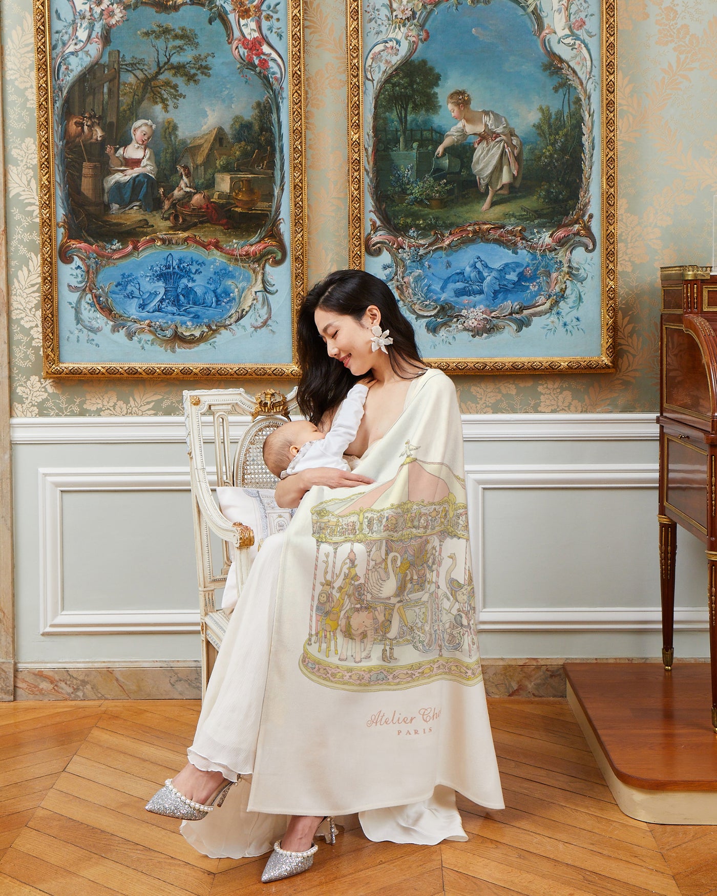 Cashmere Blanket - Carousel Pink 100 x 80 cm
