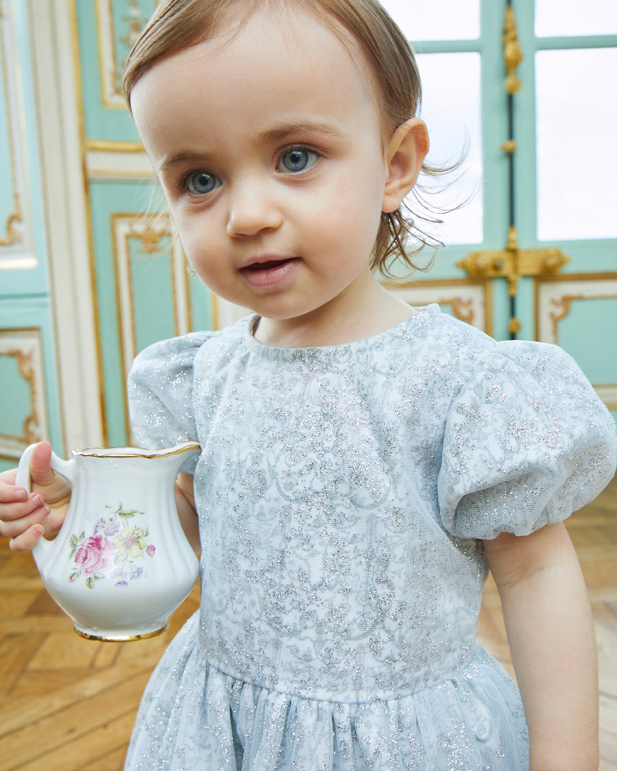 Mini Marie Dress - Sparkly Toile de Jouy