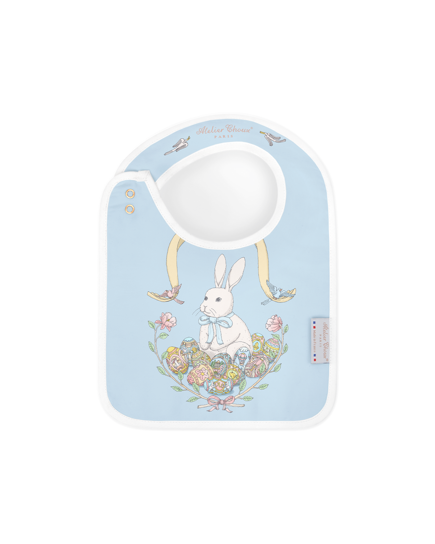 Carré & Satin Bib Set - Spring Bunny [PRE-ORDER]