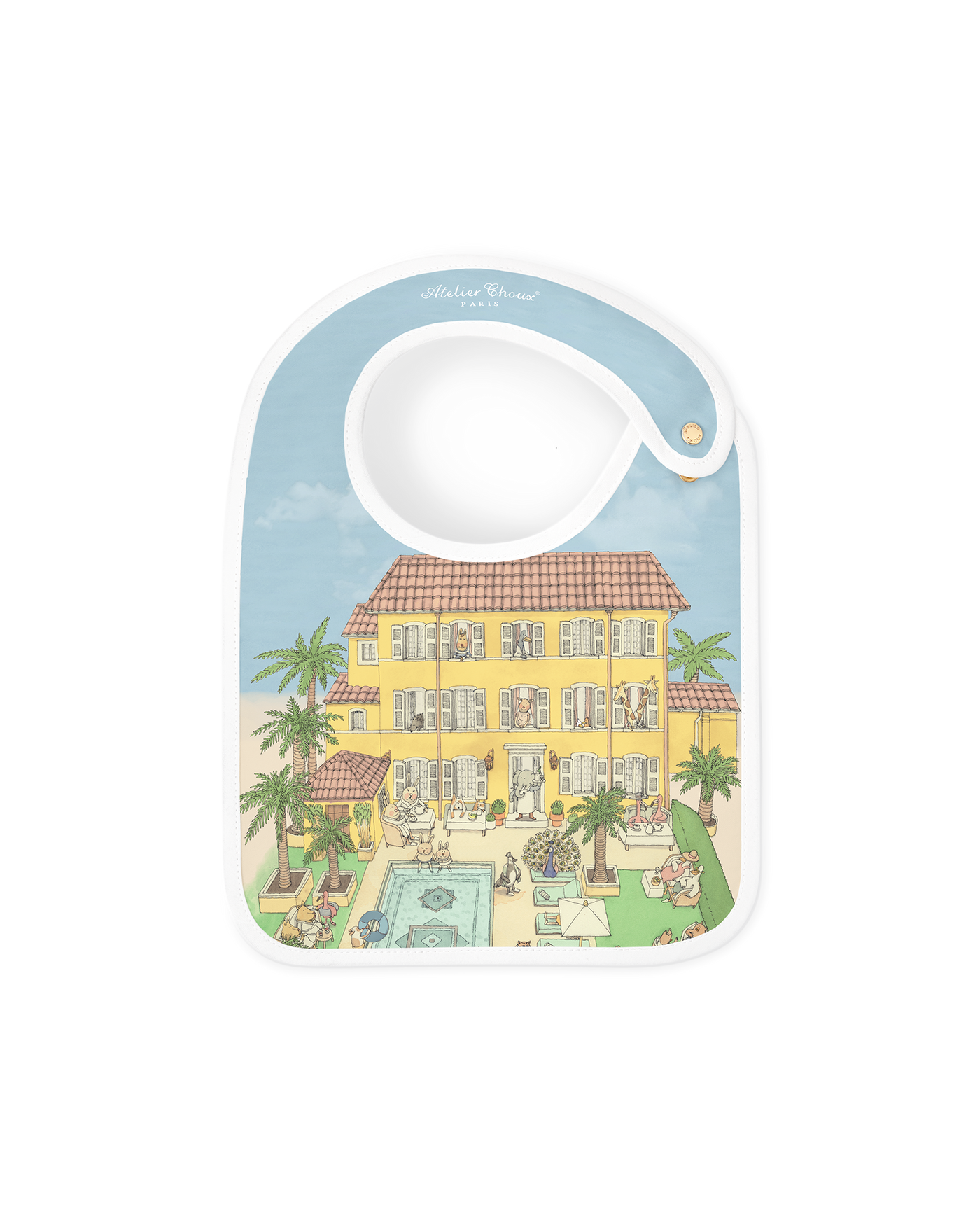 Carré & Satin Bib Set - Pan dei Palais