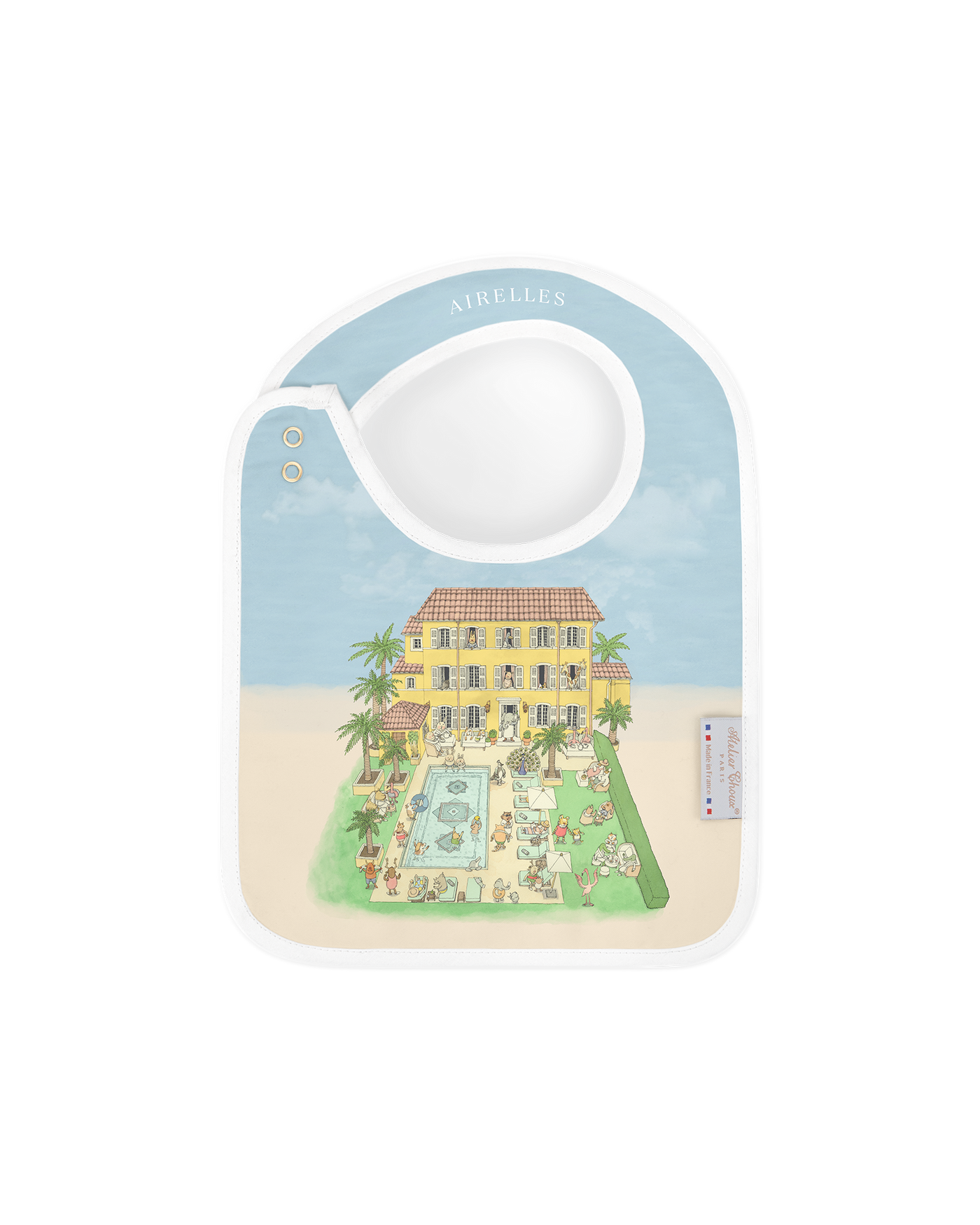 Carré & Satin Bib Set - Pan dei Palais