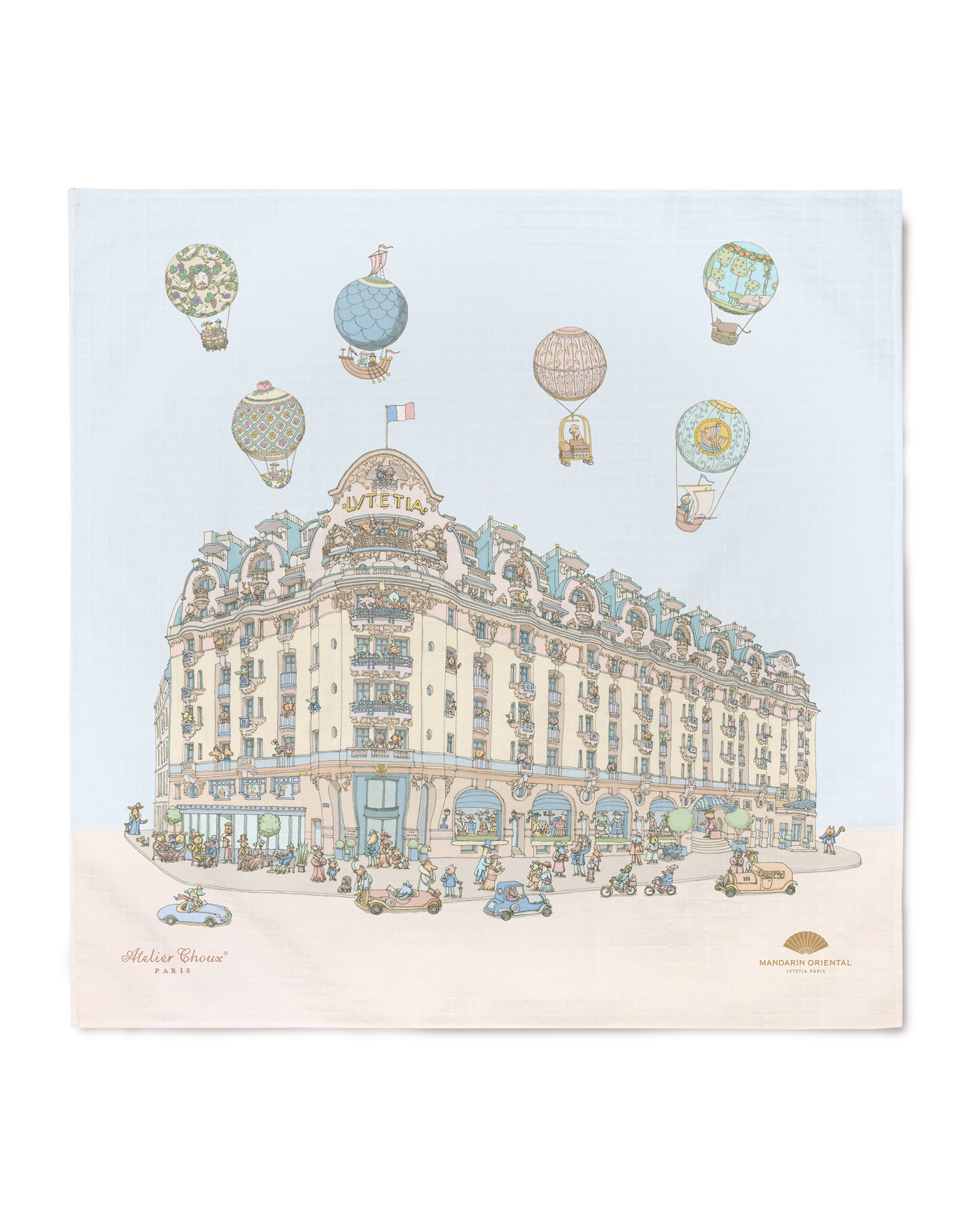 Carré & Satin Bib Set - Hotel Lutetia